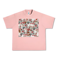 Salmon hot cocoa christmas cheer pattern Urban Heavy Tee - CowhideDigitalArt