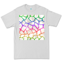 Dove Grey Watercolor Rainbow Giraffe Seamless Pattern Premium Tee - BundleAndBundleShop
