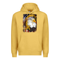 Antique Gold american mullet   eagle Premium Hoodie - BarkalooDesign