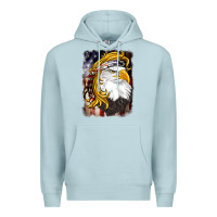 Blue Mist american mullet   eagle Premium Hoodie - BarkalooDesign