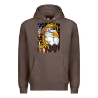 Coffee american mullet   eagle Premium Hoodie - BarkalooDesign