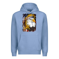 Colony Blue american mullet   eagle Premium Hoodie - BarkalooDesign