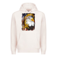 Pale Pink american mullet   eagle Premium Hoodie - BarkalooDesign