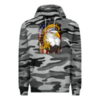 Slate Camo american mullet   eagle Premium Hoodie - BarkalooDesign