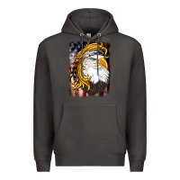 Smoke american mullet   eagle Premium Hoodie - BarkalooDesign