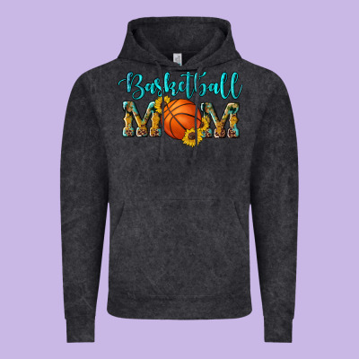 Western Leopard Camouflage Sunflowers Glitter Mom Basketball Vintage Hoodie Designed By Artiststas