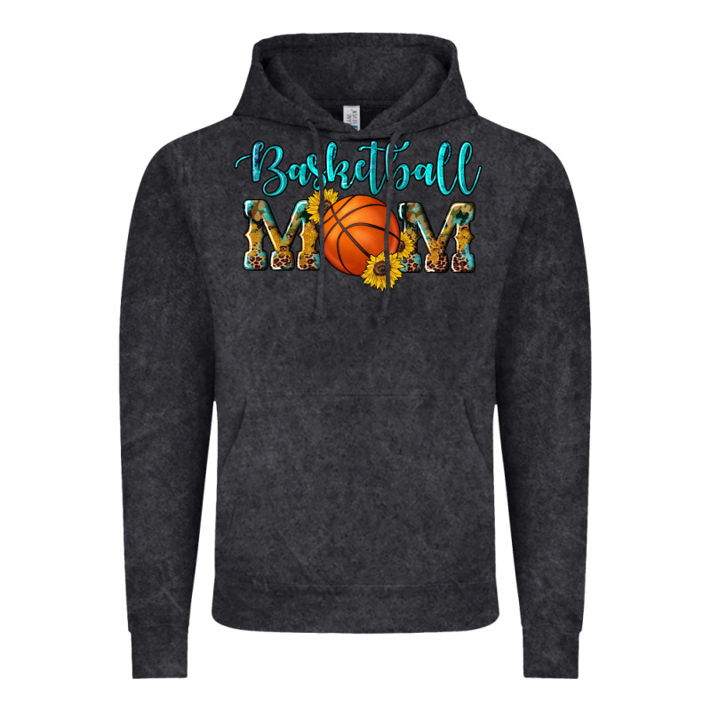 Western Leopard Camouflage Sunflowers Glitter Mom Basketball Vintage Hoodie by Artiststas | Teevron