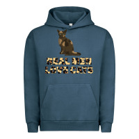 Pigment Midnight Navy Real Men Love Cats Urban Hoodie - Bettercallsaul