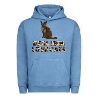 Pigment Pebble Blue Real Men Love Cats Urban Hoodie - Bettercallsaul