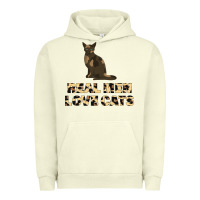 Pigment Pistachio Real Men Love Cats Urban Hoodie - Bettercallsaul