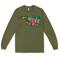 Army Green oklahoma Long Sleeve Tee - SublimationCraftShop