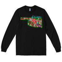 Black oklahoma Long Sleeve Tee - SublimationCraftShop