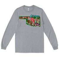 Heather Grey oklahoma Long Sleeve Tee - SublimationCraftShop