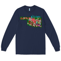 Navy oklahoma Long Sleeve Tee - SublimationCraftShop