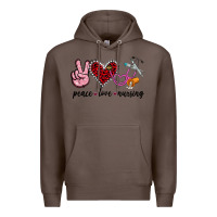 Coffee peace love nursing Premium Hoodie - Jasminsmagicworld