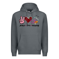 Rock peace love nursing Premium Hoodie - Jasminsmagicworld