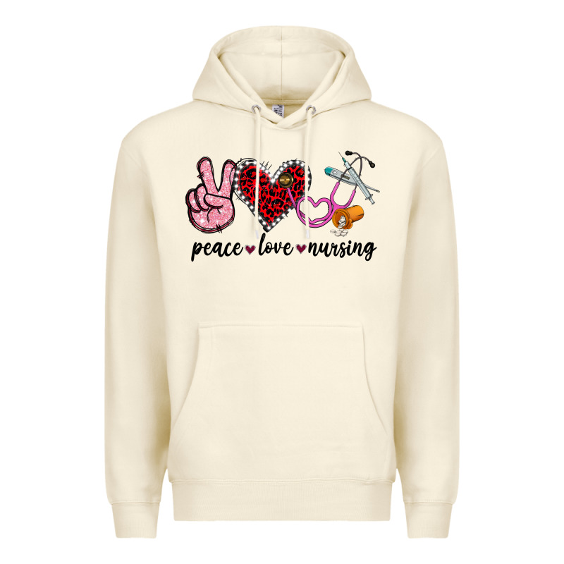 Peace Love Nursing Premium Hoodie by Jasminsmagicworld | Teevron