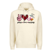 Sandshell peace love nursing Premium Hoodie - Jasminsmagicworld