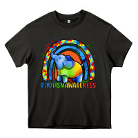 Asphalt Autism Awareness Autism elephant Heavy Core Tee - FaDigitalArtStudio