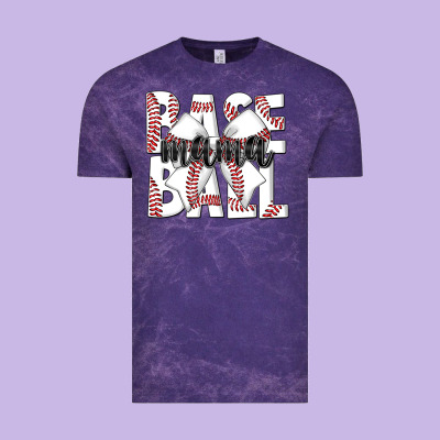 Baseball Mama Vintage Tee Designed By Cowhidedigitalart