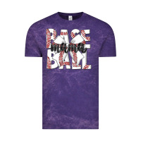 Cloud Purple baseball mama Vintage Tee - CowhideDigitalArt