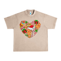 French Oak love Christmas  heart Urban Heavy Tee - CowhideDigitalArt