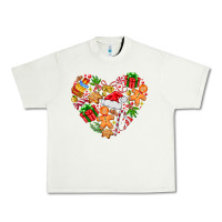Pistachio love Christmas  heart Urban Heavy Tee - CowhideDigitalArt