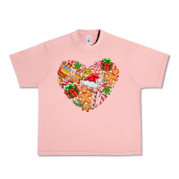 Salmon love Christmas  heart Urban Heavy Tee - CowhideDigitalArt