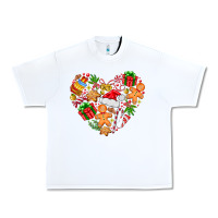 White love Christmas  heart Urban Heavy Tee - CowhideDigitalArt