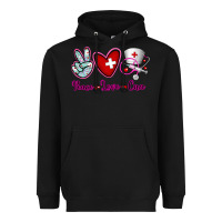 Black Peace Love Cna Heavyweight Hoodie - RanaPortraitStore