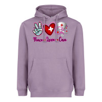 Lavender Peace Love Cna Heavyweight Hoodie - RanaPortraitStore