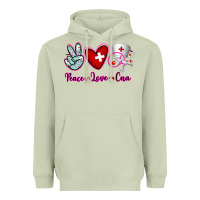 Matcha Peace Love Cna Heavyweight Hoodie - RanaPortraitStore
