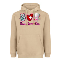 Mushroom Peace Love Cna Heavyweight Hoodie - RanaPortraitStore