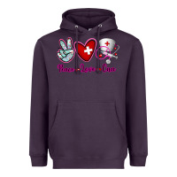 Plum Peace Love Cna Heavyweight Hoodie - RanaPortraitStore