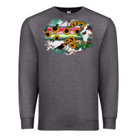 Charcoal Heather Massachusetts State Map Premium Sweatshirt - RanaPortraitStore