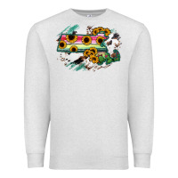 Oatmeal Heather Massachusetts State Map Premium Sweatshirt - RanaPortraitStore