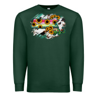 Sports Green Massachusetts State Map Premium Sweatshirt - RanaPortraitStore