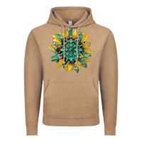 Sunflower With Gemstone And Cowhide Vintage Hoodie | Teevron