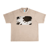 French Oak Cowhide Black and White Brush Strokes Background Urban Heavy Tee - Jasminsmagicworld