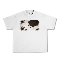 Lunar Rock Cowhide Black and White Brush Strokes Background Urban Heavy Tee - Jasminsmagicworld