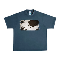 Midnight Navy Cowhide Black and White Brush Strokes Background Urban Heavy Tee - Jasminsmagicworld