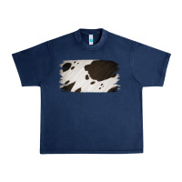 Cowhide Black And White Brush Strokes Background Urban Heavy Tee | Teevron