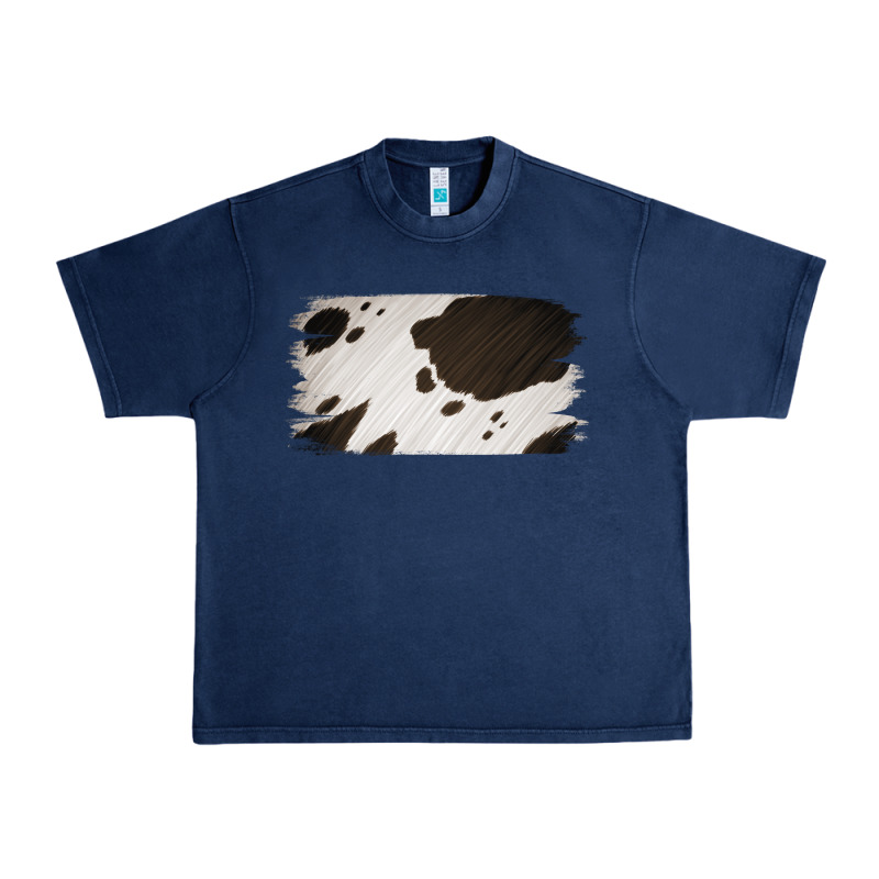 Cowhide Black And White Brush Strokes Background Urban Heavy Tee by Jasminsmagicworld | Teevron