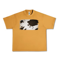 Peanut Butter Cowhide Black and White Brush Strokes Background Urban Heavy Tee - Jasminsmagicworld