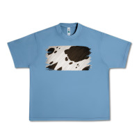 Pebble Blue Cowhide Black and White Brush Strokes Background Urban Heavy Tee - Jasminsmagicworld