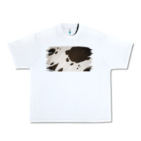 White Cowhide Black and White Brush Strokes Background Urban Heavy Tee - Jasminsmagicworld