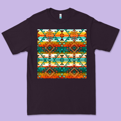 Native American Aztec Seamless Pattern 1 Premium Tee Designed By Bundleandbundleshop