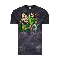 Cloud Black Lucky Saint Patricks Day Vintage Tee - CowhideDigitalArt