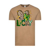 Vintage Coffee Lucky Saint Patricks Day Vintage Tee - CowhideDigitalArt