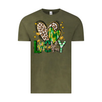 Vintage Olive Lucky Saint Patricks Day Vintage Tee - CowhideDigitalArt